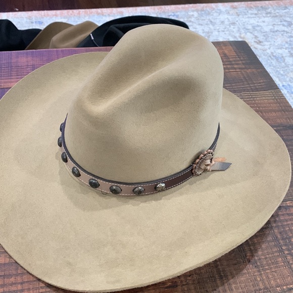 NEW STETSON MEN'S 4X BROKEN BOW BUFFALO FELT COWBOY HAT - Picture 5 of 8